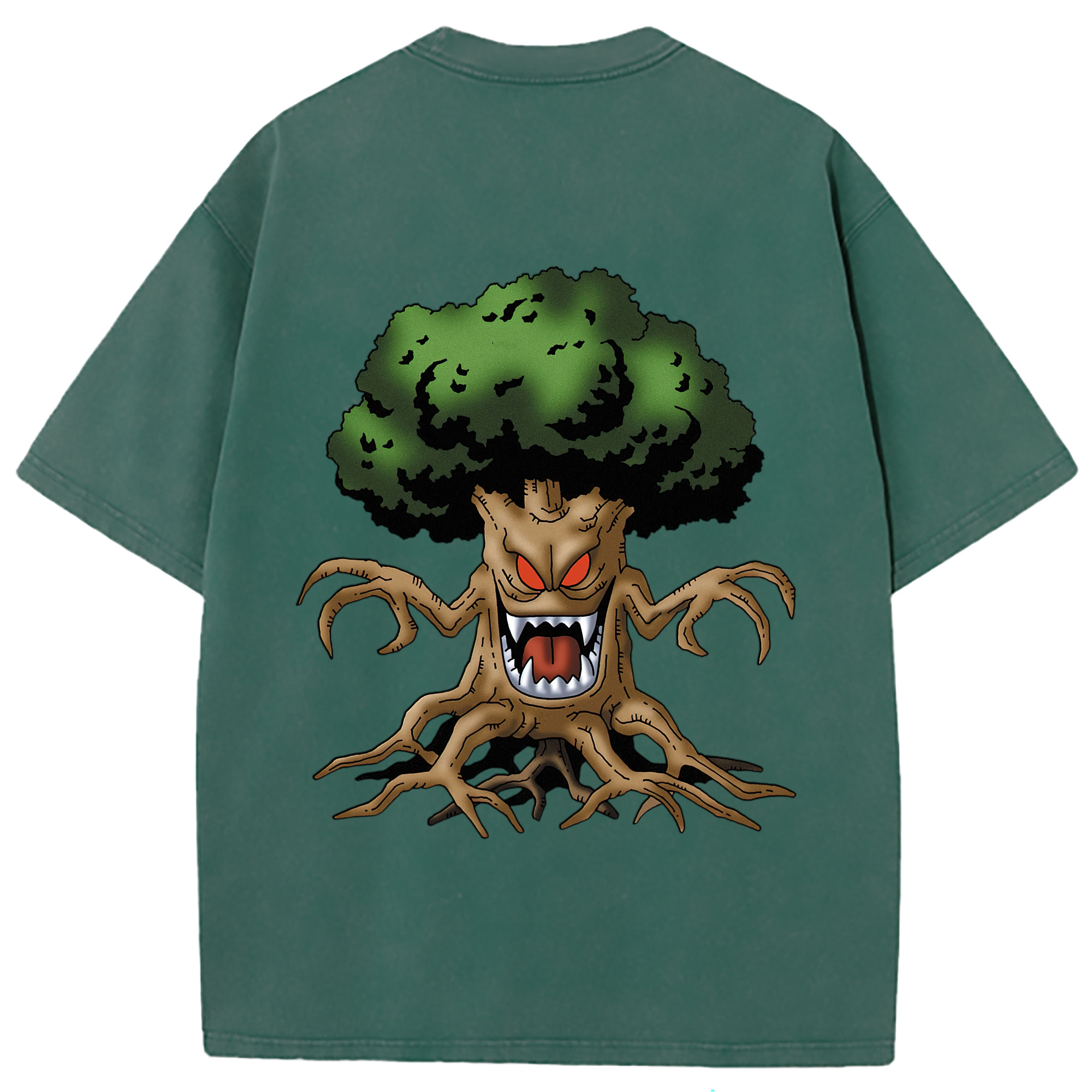 （画像用） ドラゴンクエスト Doragon Kuesuto Dragon Quest 綿100% ヴィンテージ風 半袖Tシャツ（背面プリント）